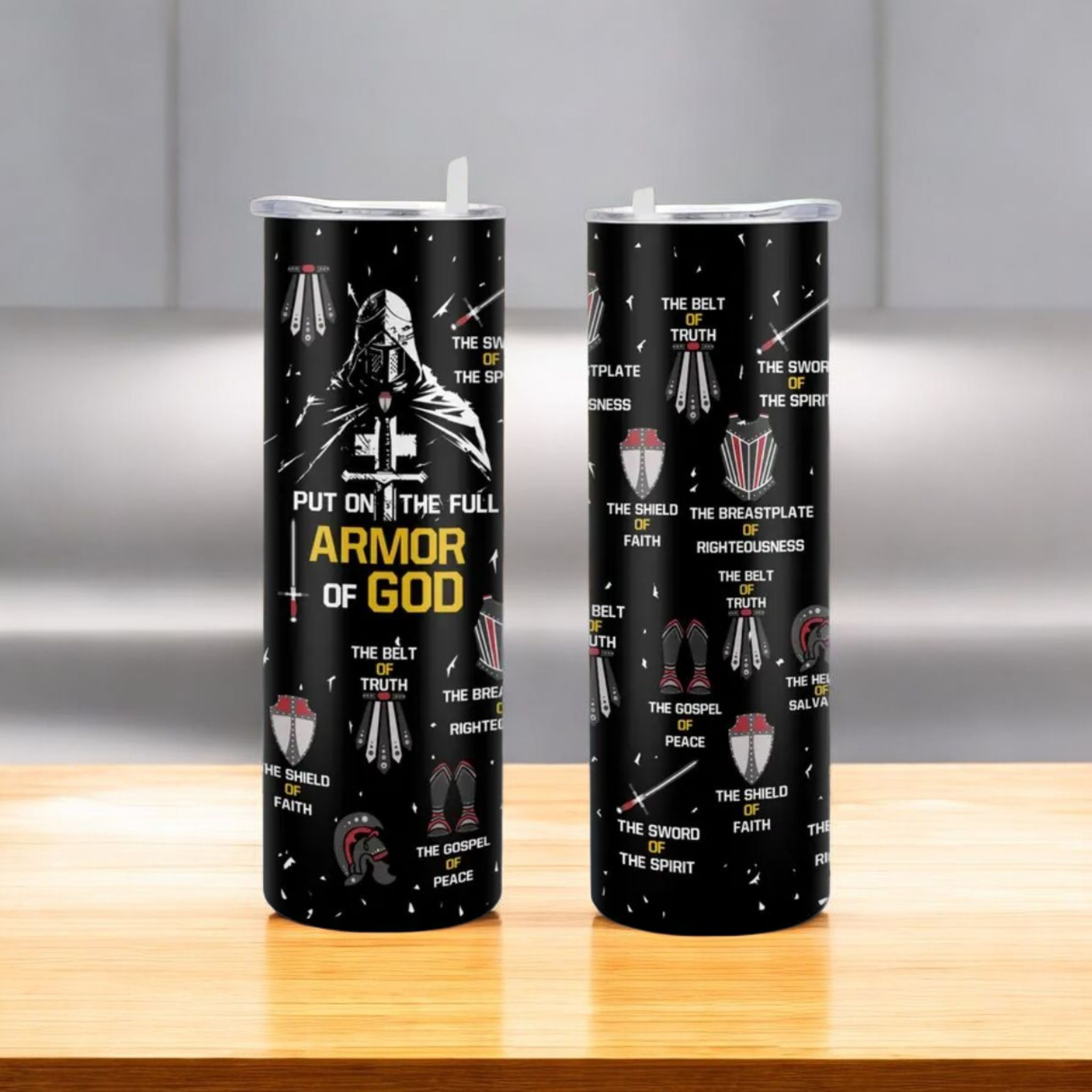 20oz Armor of God Insulated Tumbler
