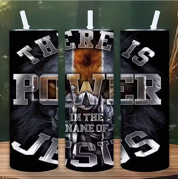 20 oz. There is Power in the Name of Jesus Insulated Tumbler