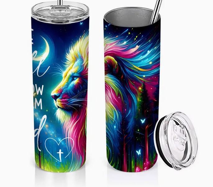 20 oz. Colorful Lion InsulatedStainless Steel Tumblers