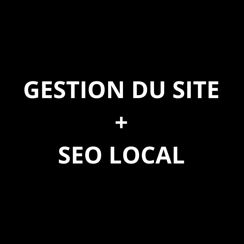 Référencement local + Gestion site web