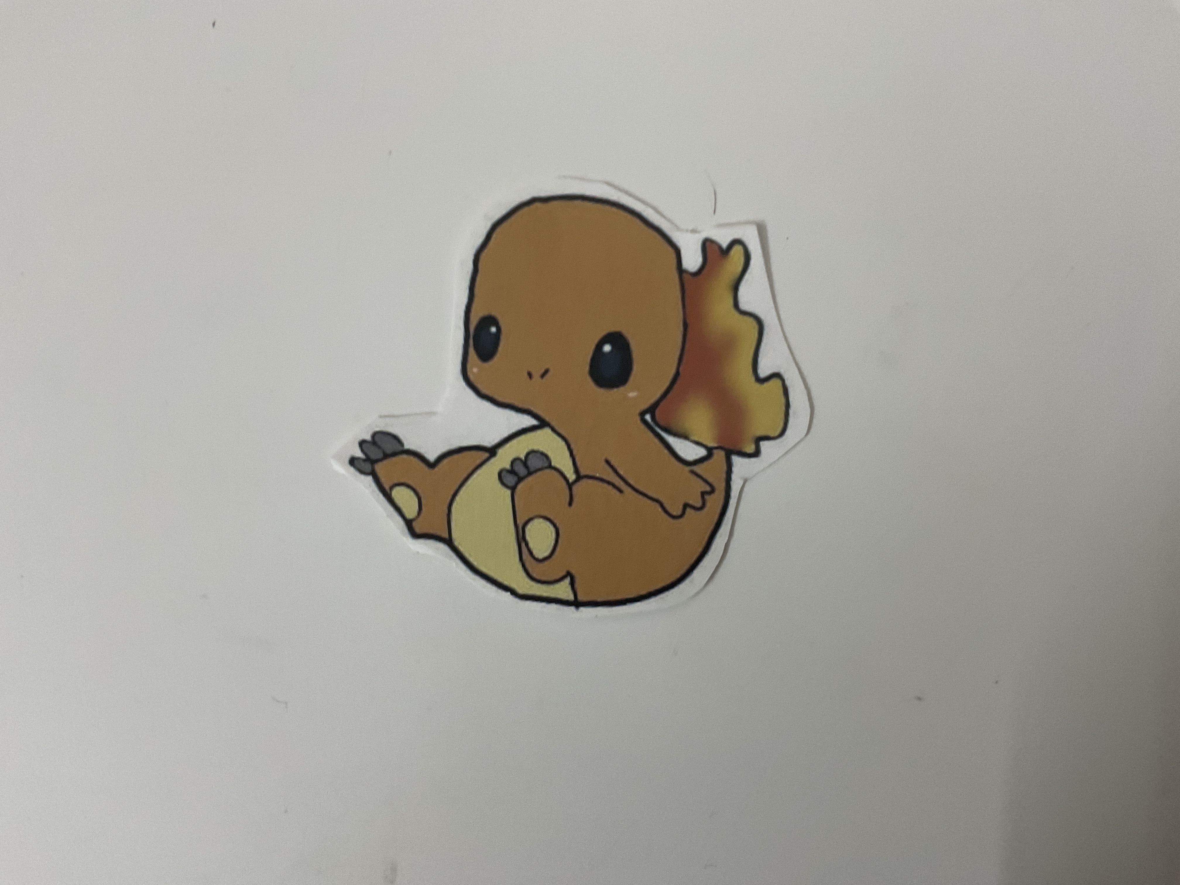Pom-Pom/Orb Bunny/Charmander Sticker (White Background)