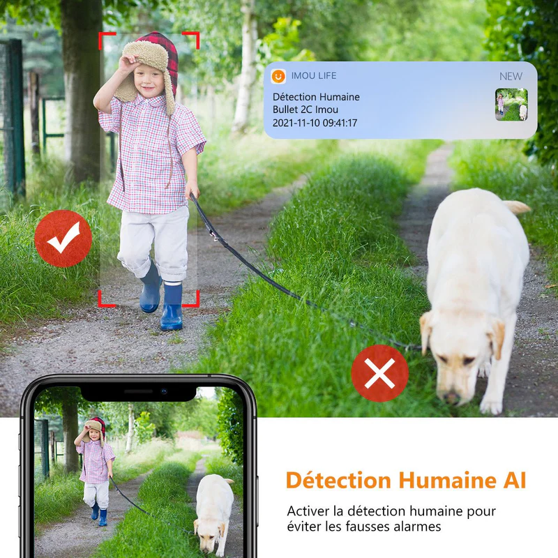 Kit de Cámaras Imou Bullet 2C (2MP/4MP) – Seguridad Exterior Inteligente con Visión Nocturna y Detección Humana