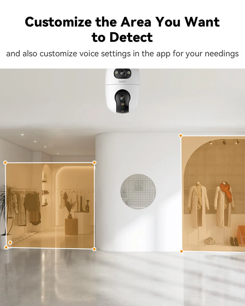 Imou Ranger 2C Dual – Cámara Doble Lente 8MP + 6MP con Visión Panorámica en 4K y Seguimiento Inteligente