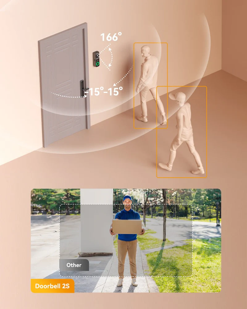 Kit Timbre de Puerta Imou DB 2S – Videoportero Inteligente 2K con WiFi y Timbre Interior Incluido