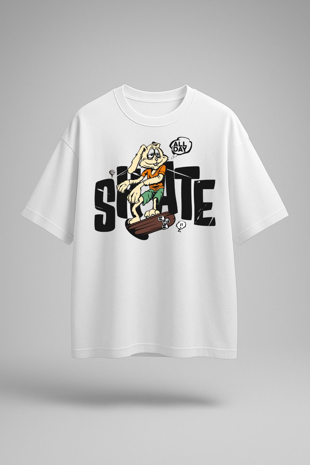 Grafftee "Skate All Day" Oversized Tee