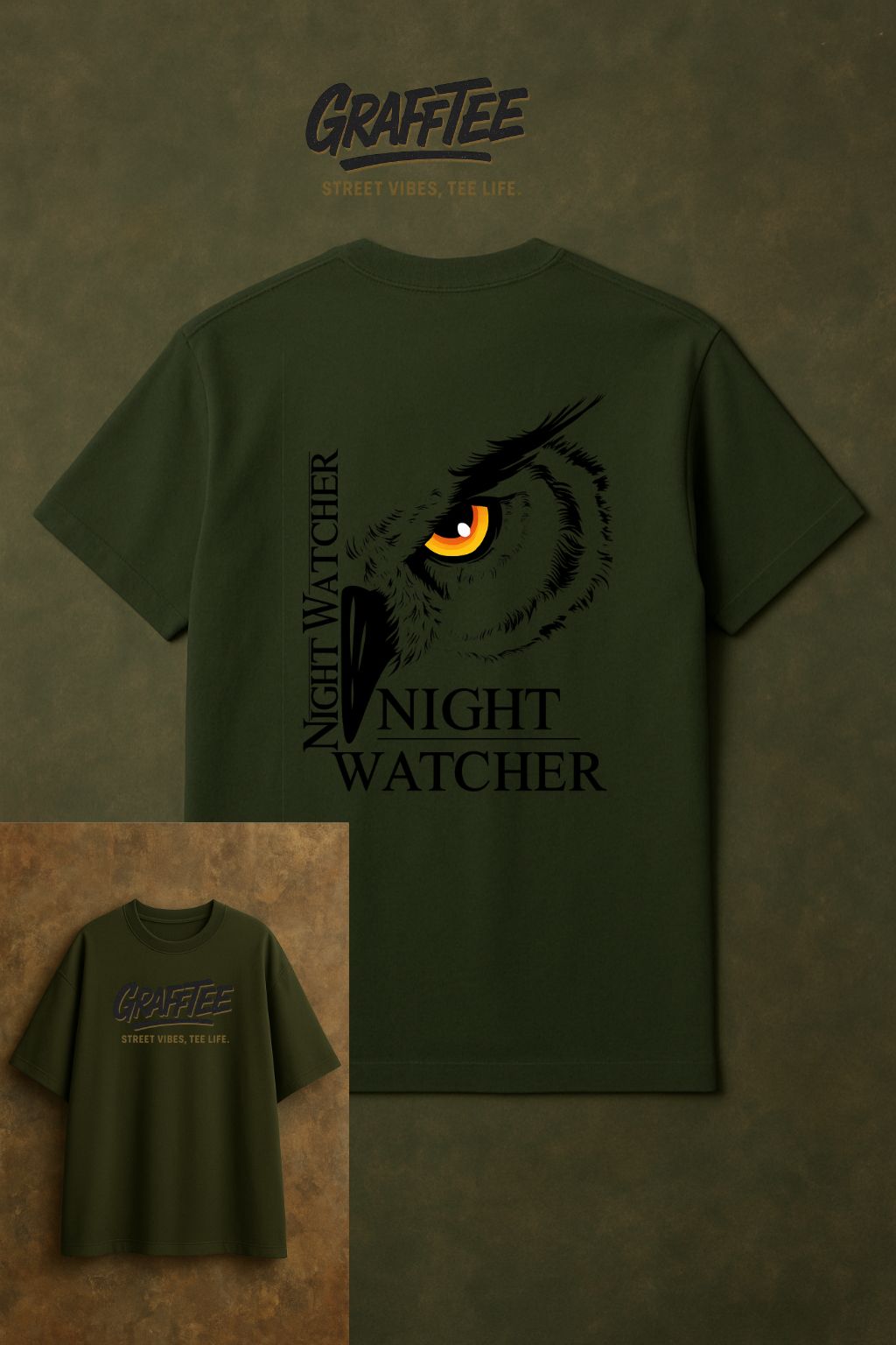 Grafftee "Night Watcher" Oversized Tee