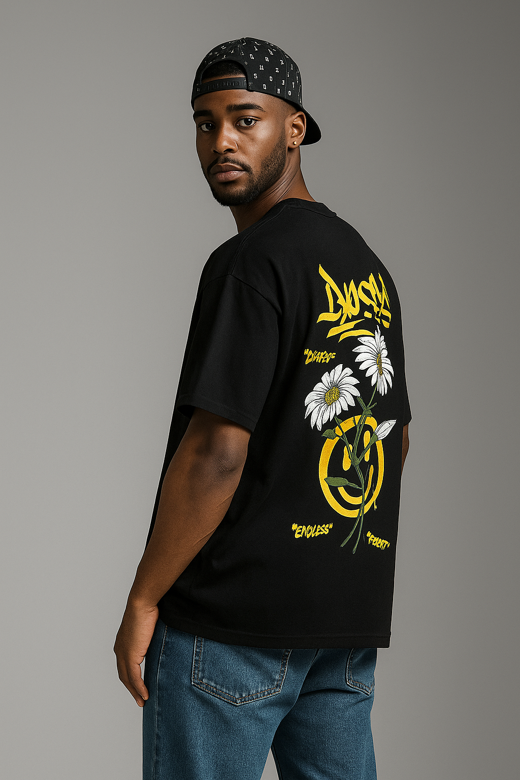 Graffitee "Smile & Blades" Graphic T-Shirt