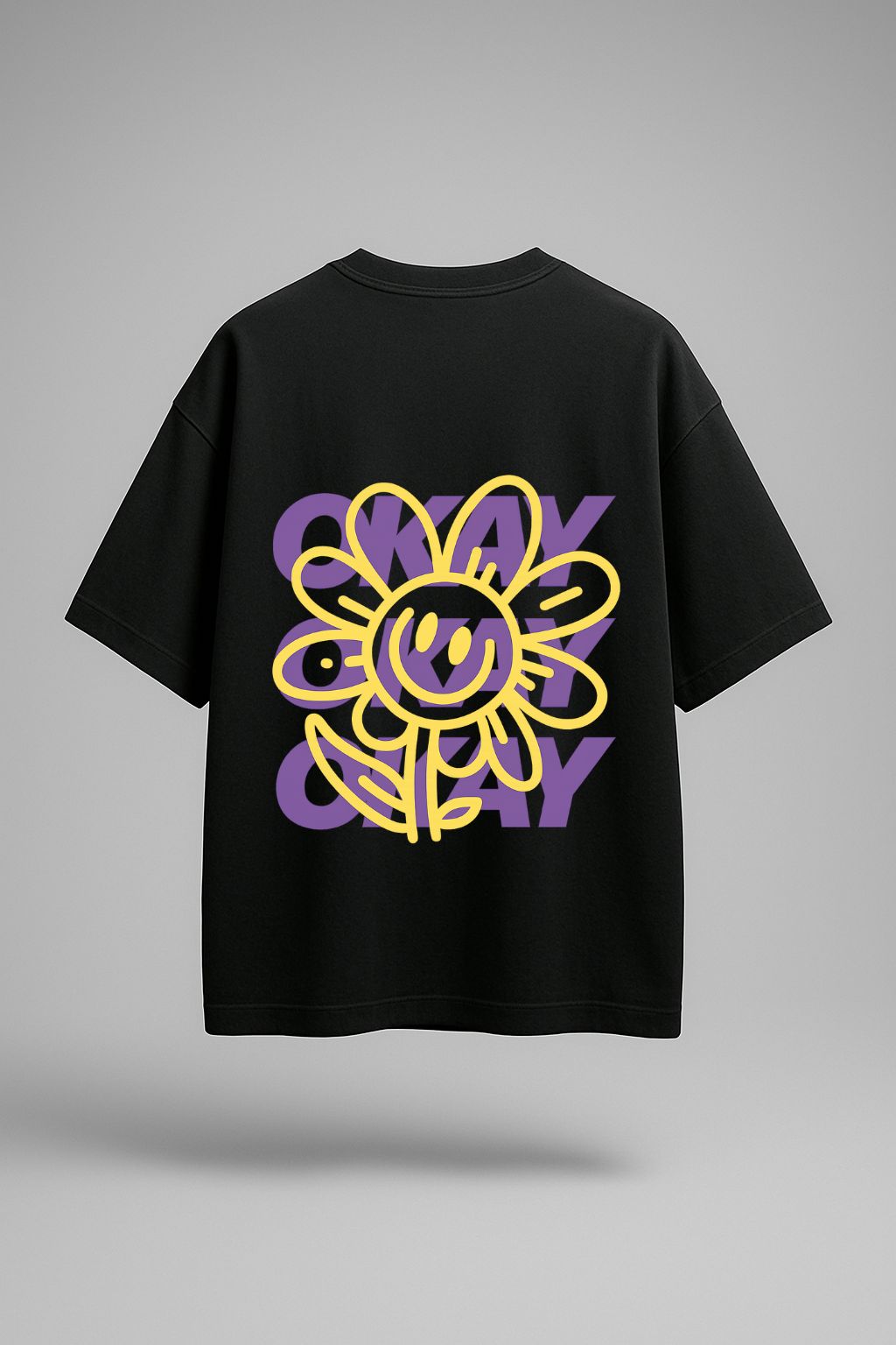 Grafftee "Okay Flower" Oversized Tee