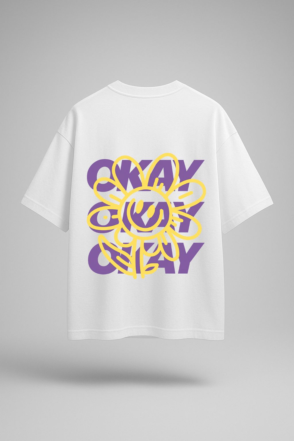 Grafftee "Okay Flower" Oversized Tee