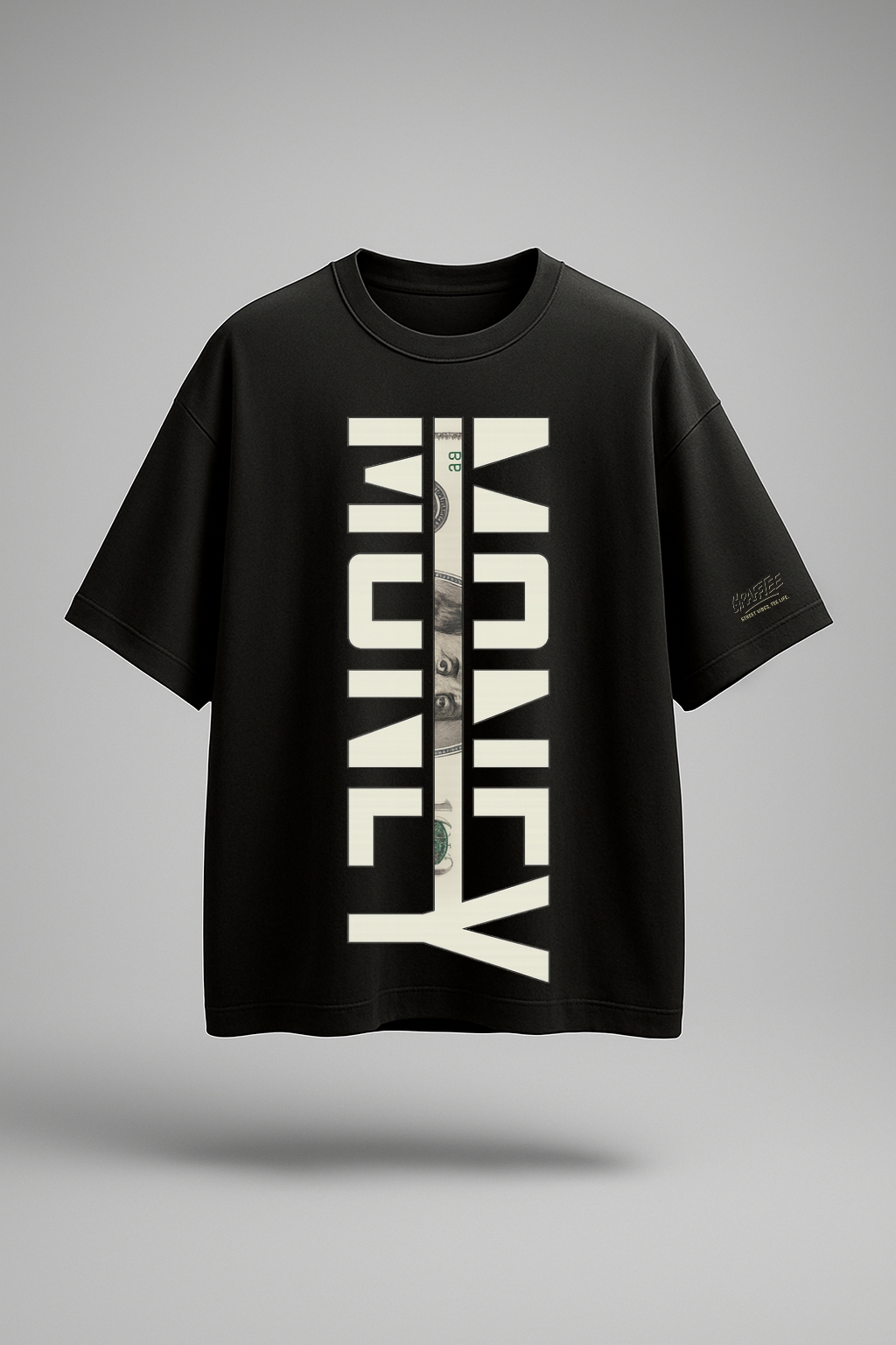 "Vertical MONEY" Oversized T-Shirt