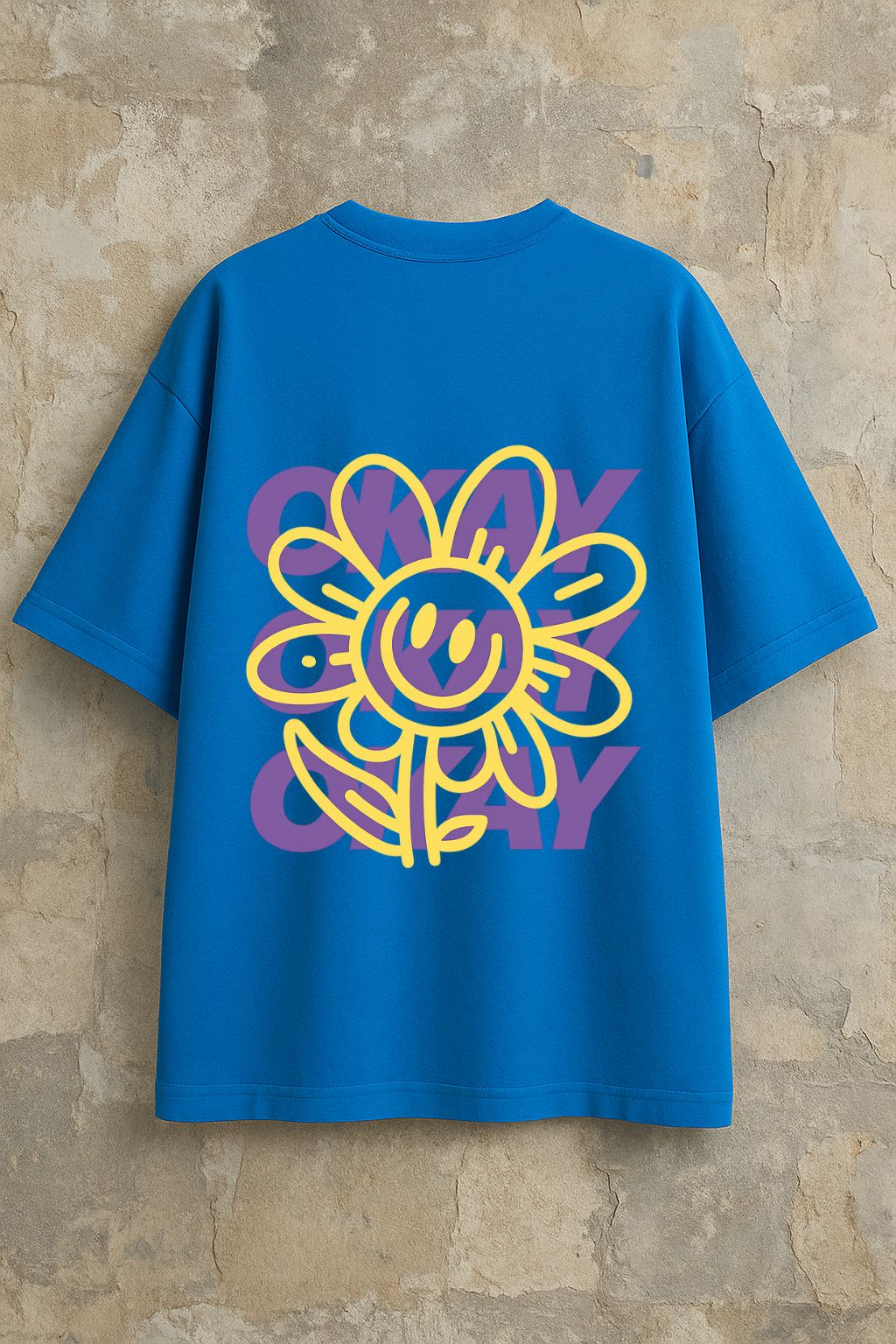 Grafftee "Okay Flower" Oversized Tee