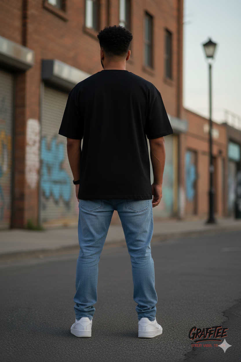 "Vertical MONEY" Oversized T-Shirt 