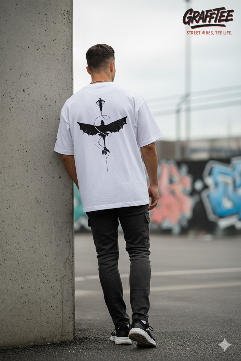 GRAFFTEE "Street Dragon" Oversized T-Shirt