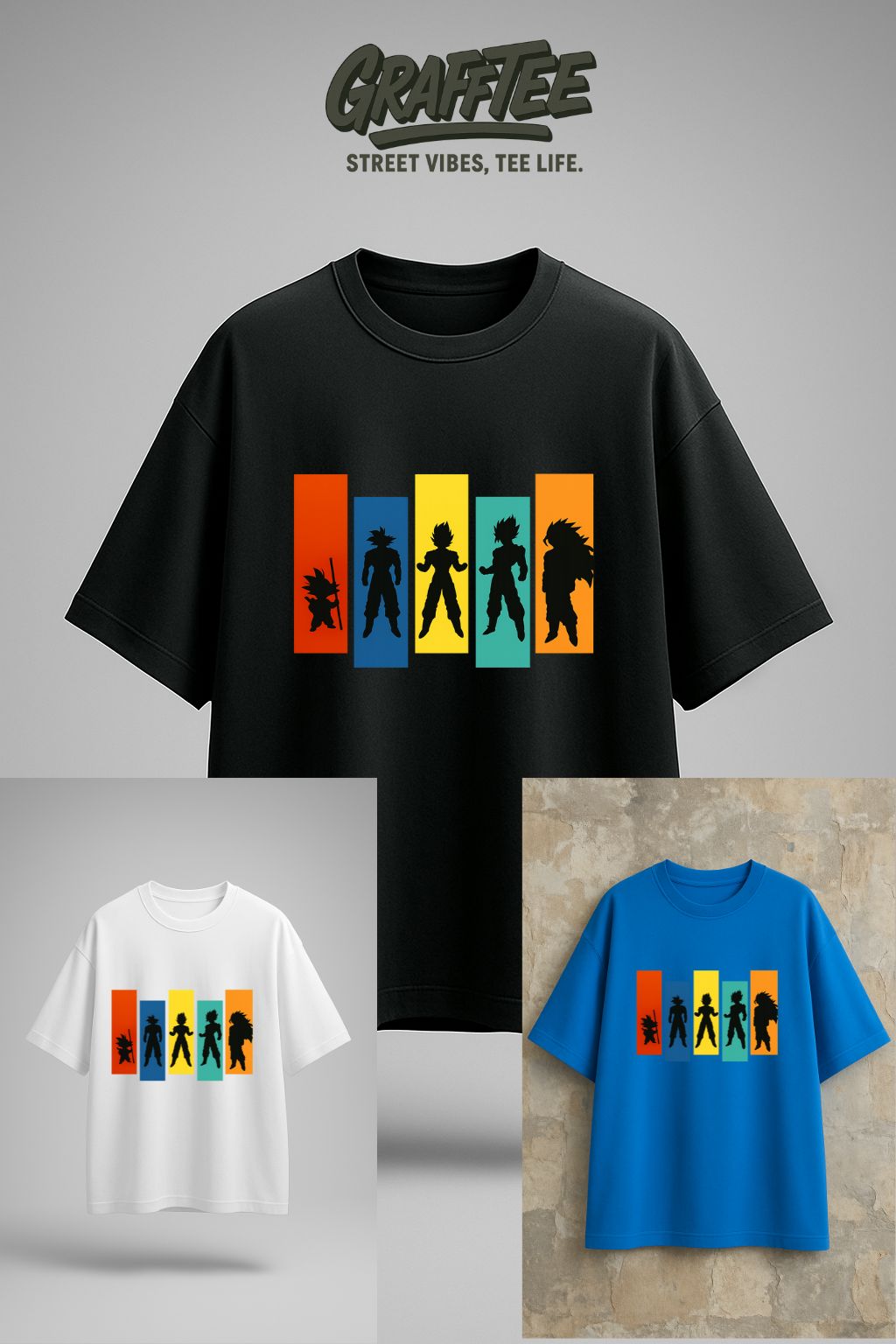 Grafftee "Saiyan Evolution" Oversized Tee