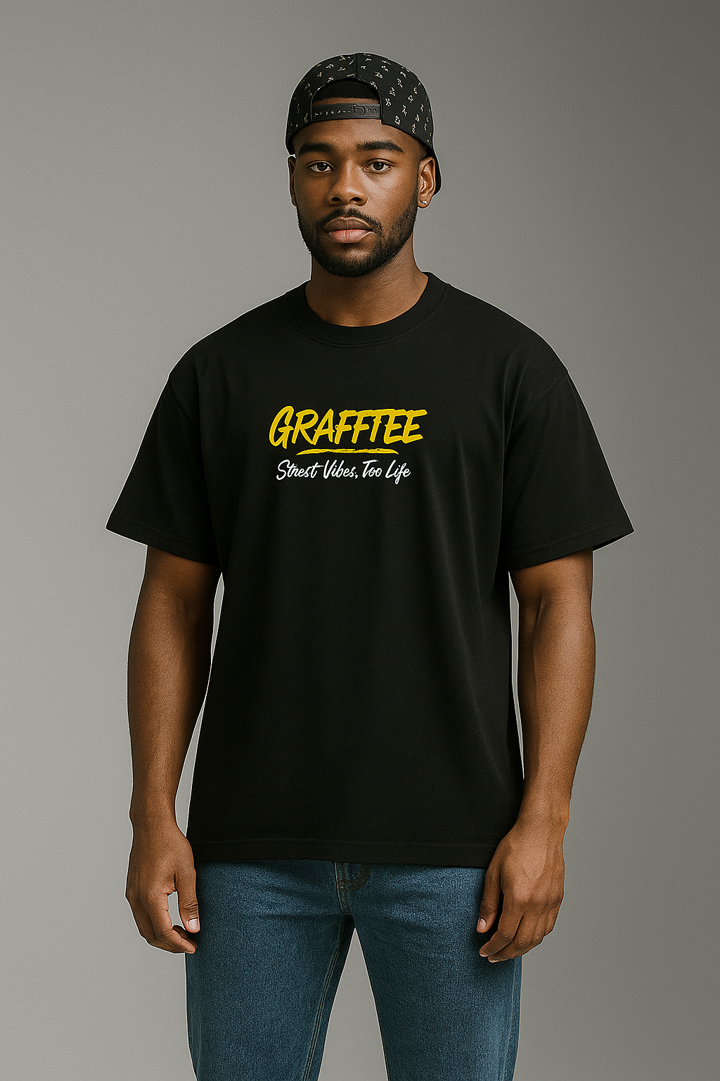 Graffitee "Smile & Blades" Graphic T-Shirt