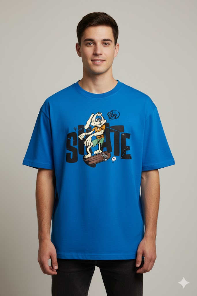 Grafftee "Skate All Day" Oversized Tee