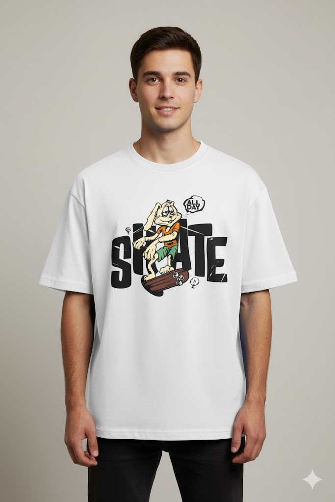 Grafftee "Skate All Day" Oversized Tee