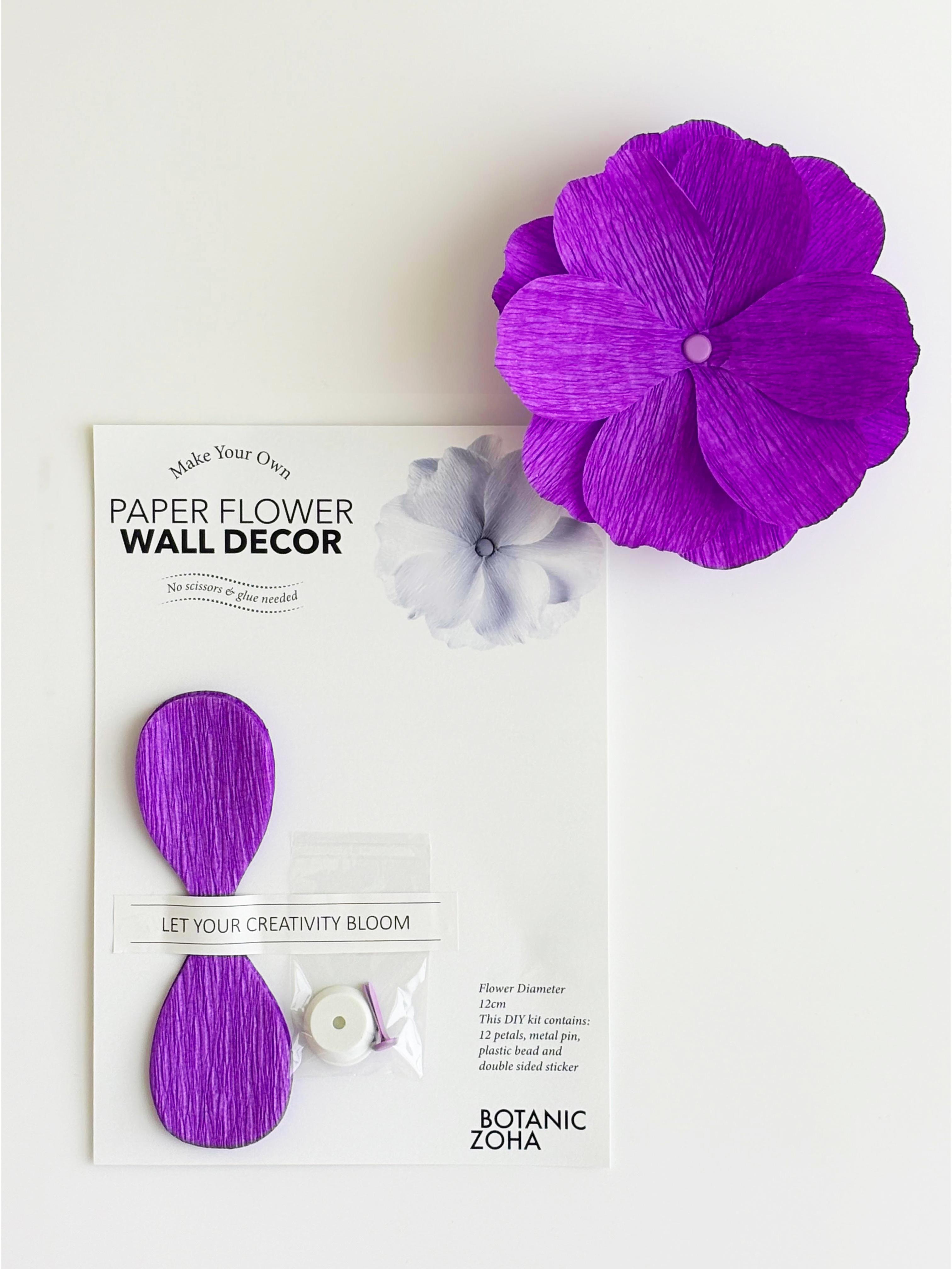 Small  Paper Flower Wall Decor DIY Kit