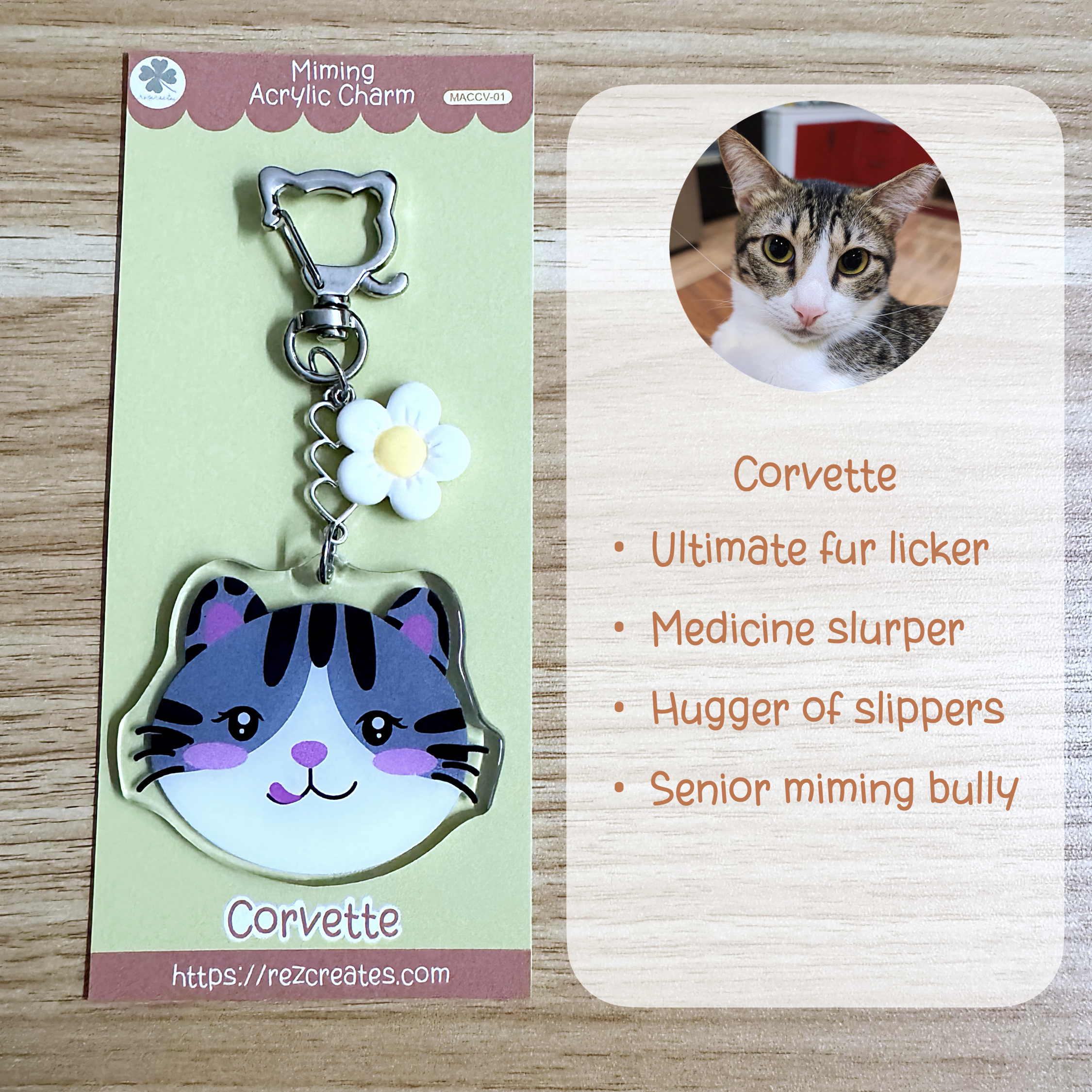 Miming Acrylic Charms