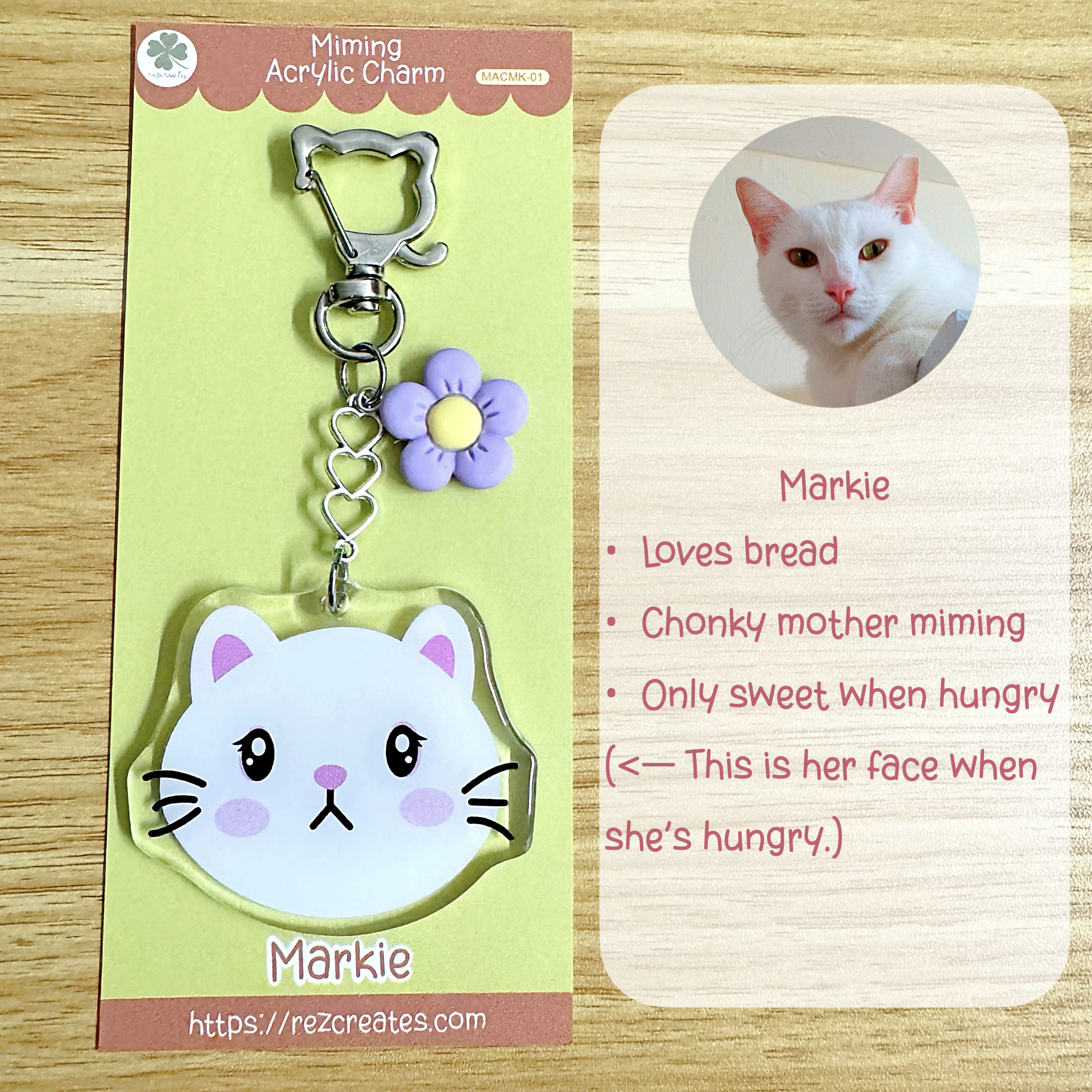 Miming Acrylic Charms