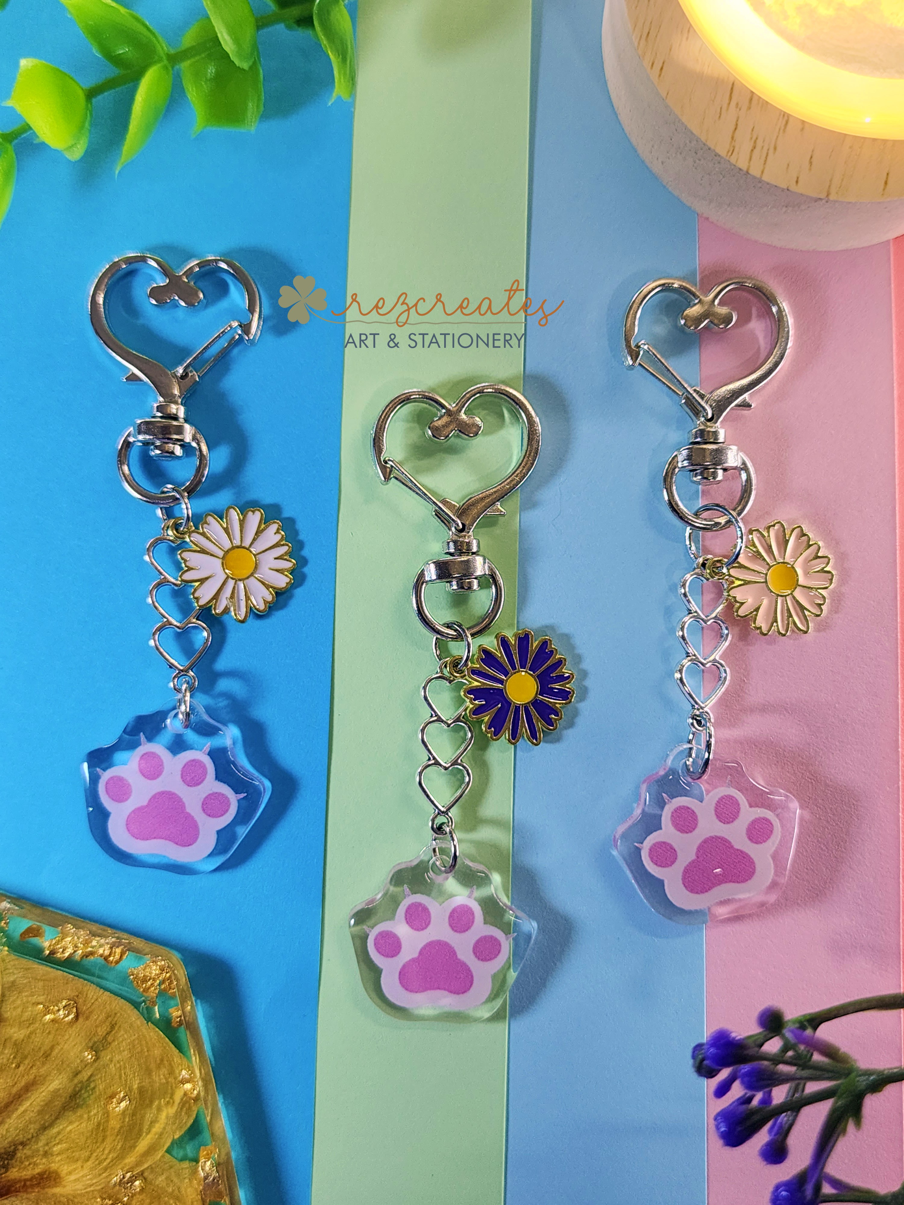 Miming Paw Acrylic Charm