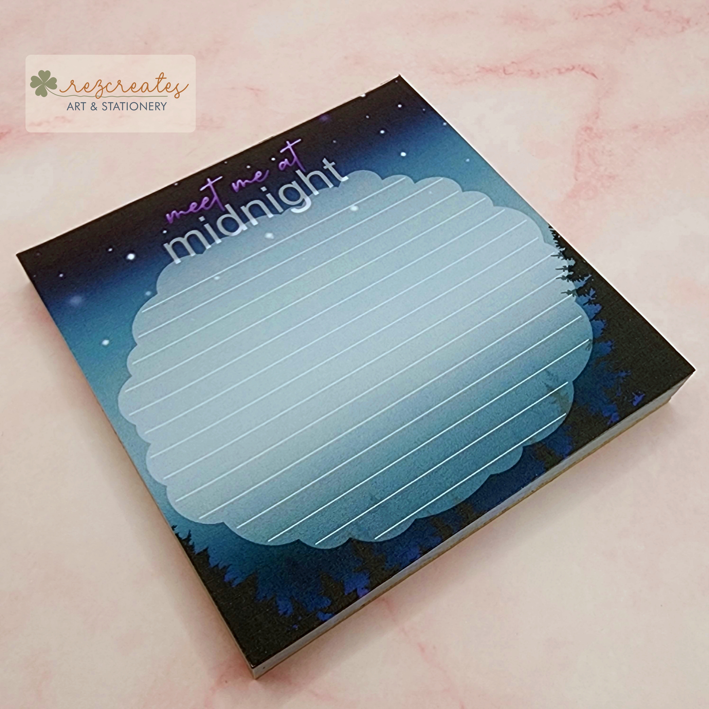 Meet Me at Midnight Mini Notepad | Lavender Haze Memo Pad