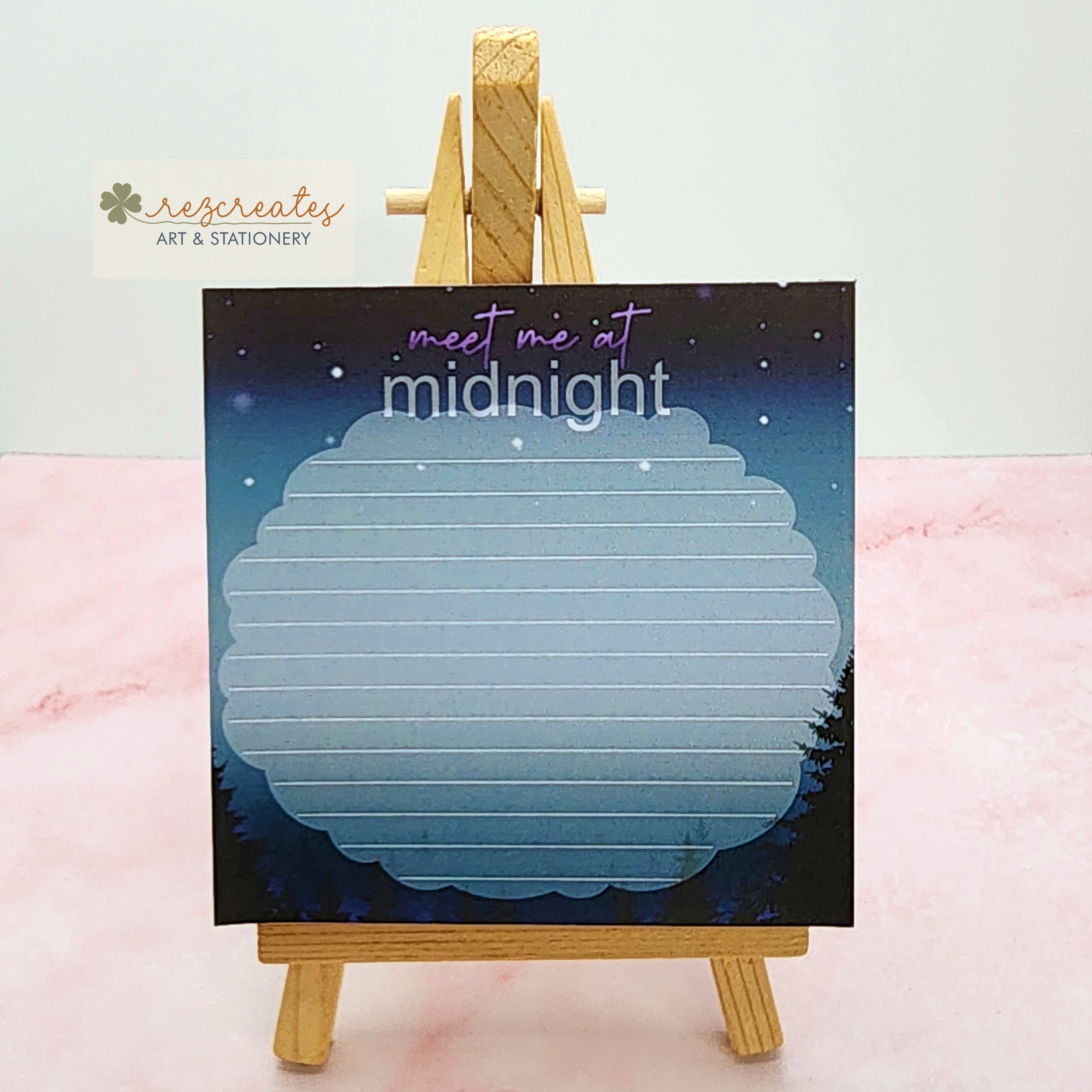 Meet Me at Midnight Mini Notepad | Lavender Haze Memo Pad