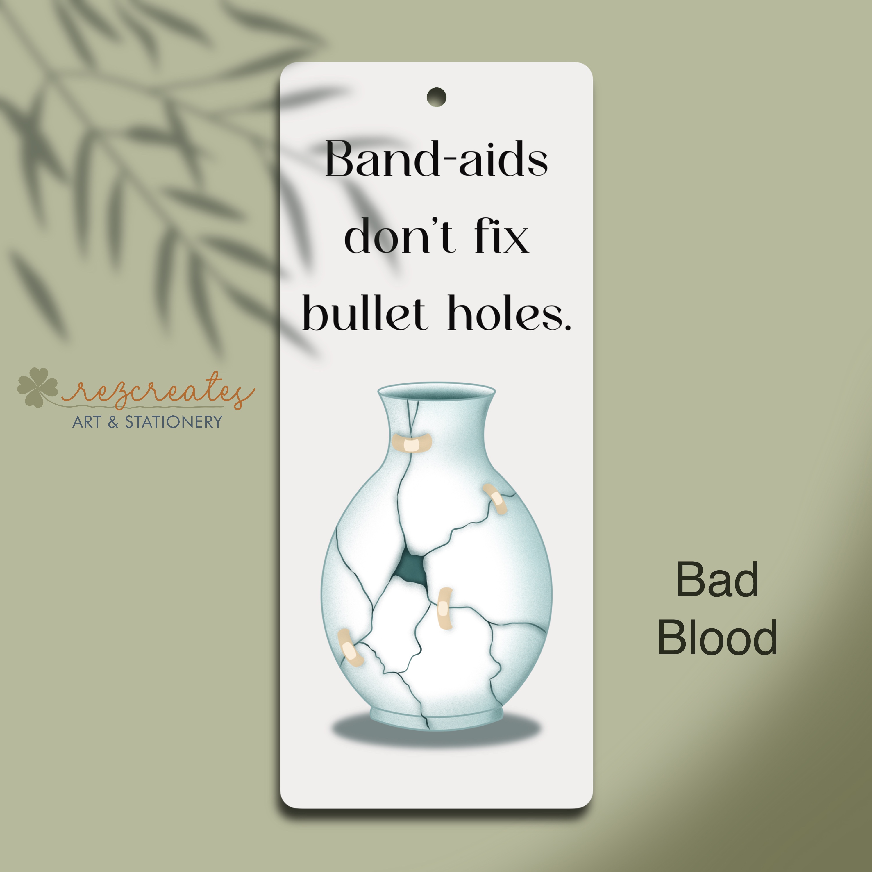 1989 Illustrated Lyric Bookmark