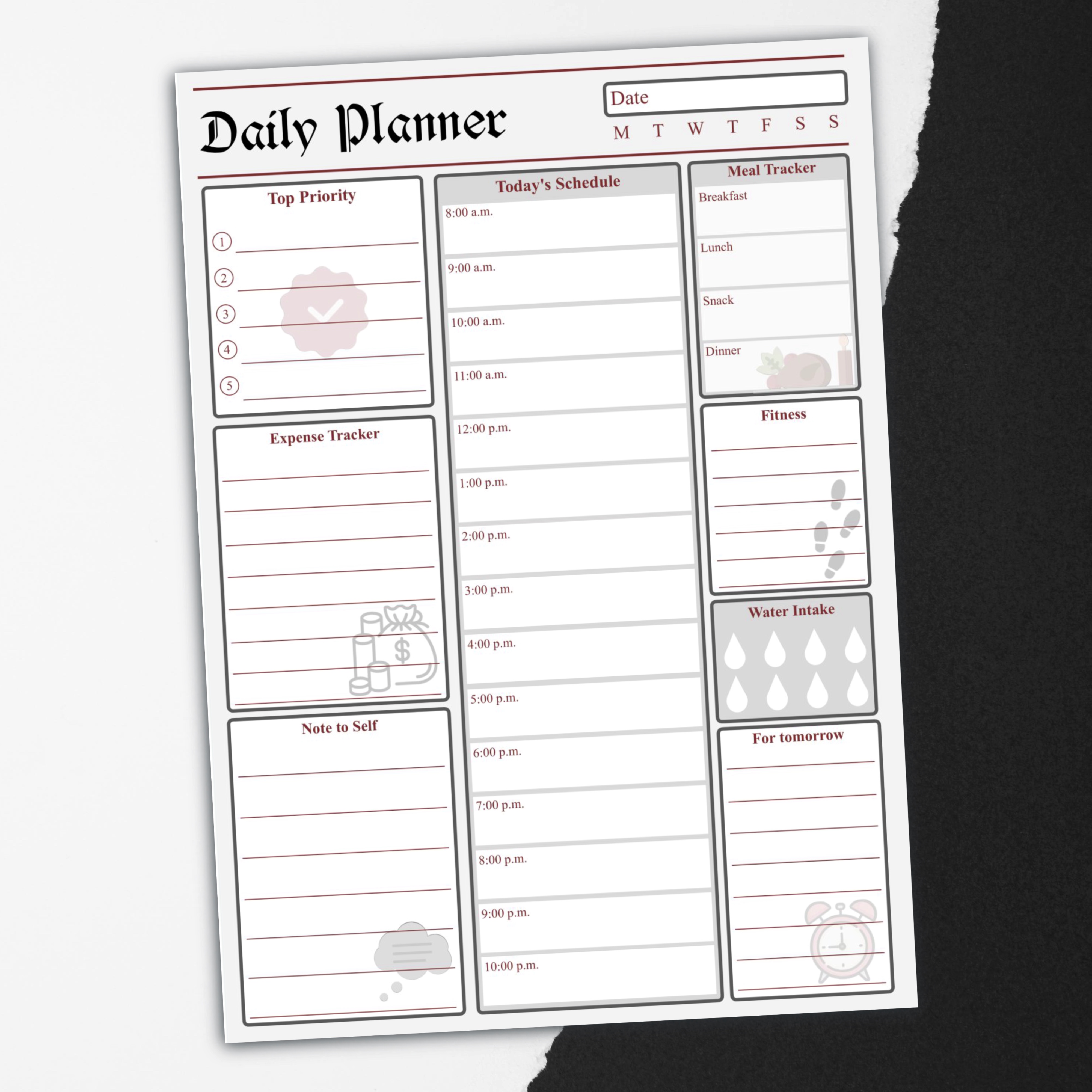 Reputation Daily Planner Notepad | Taylor Swift Planner | Swiftie Planner