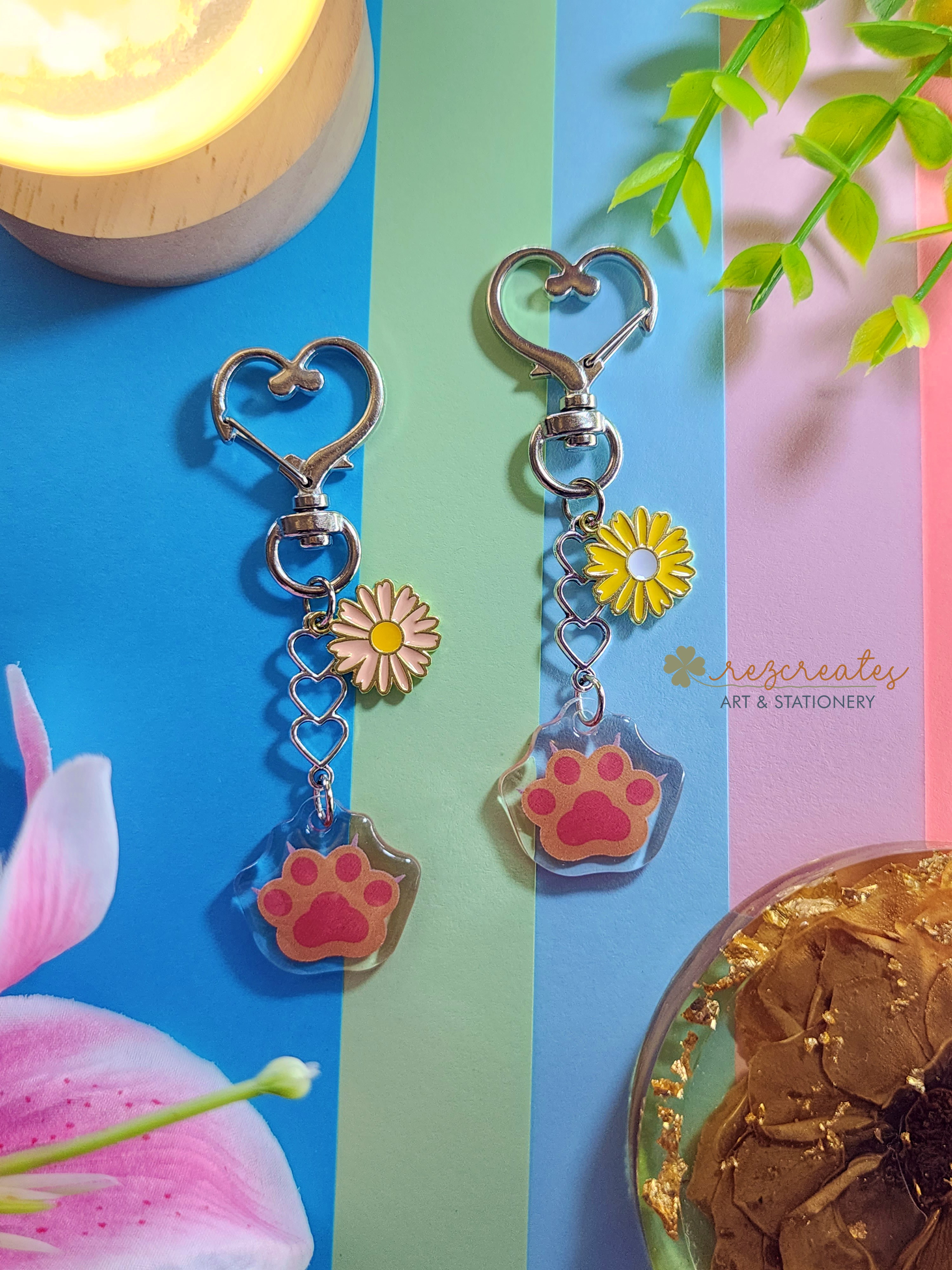 Miming Paw Acrylic Charm