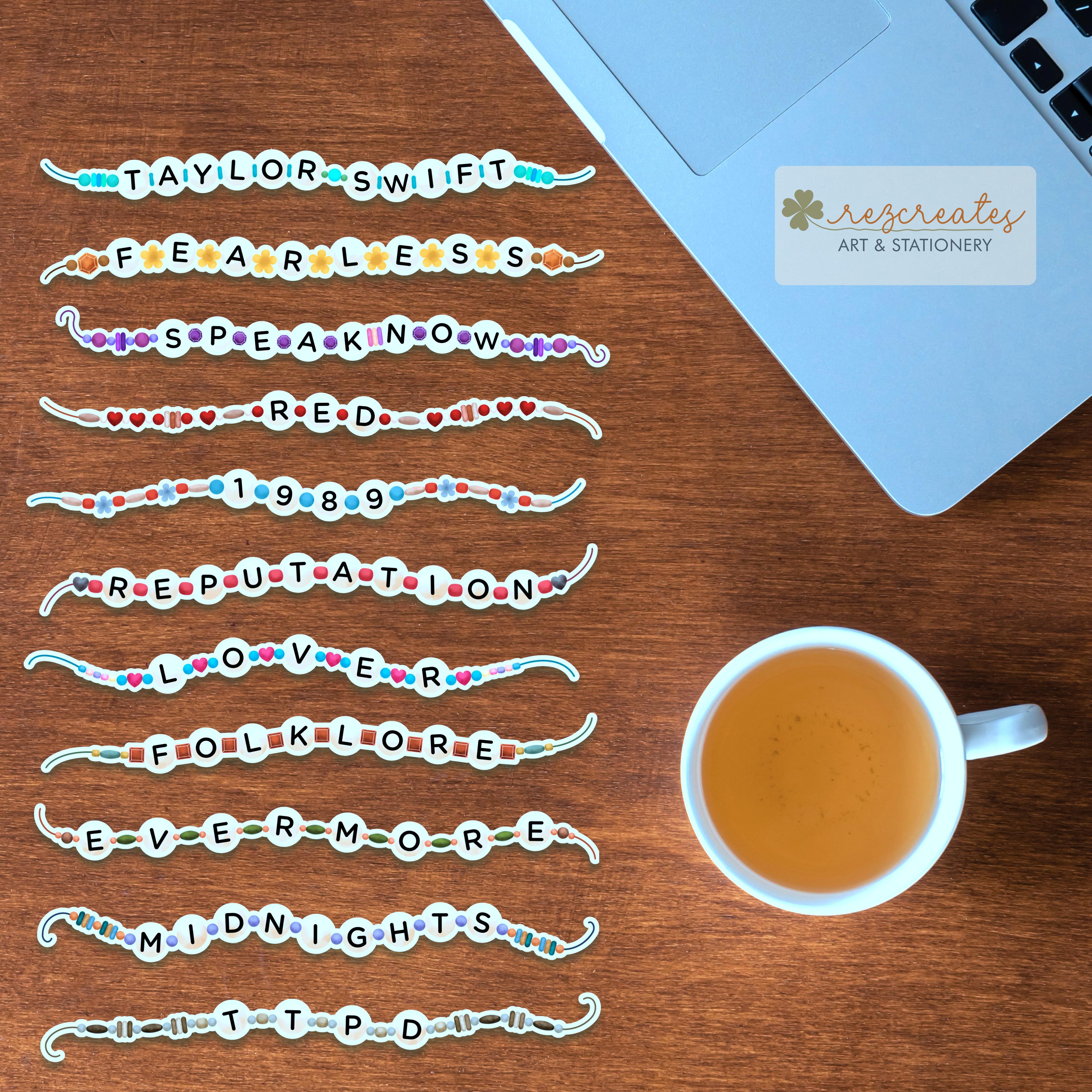 Swiftie Eras Friendship Bracelets Sticker Flakes