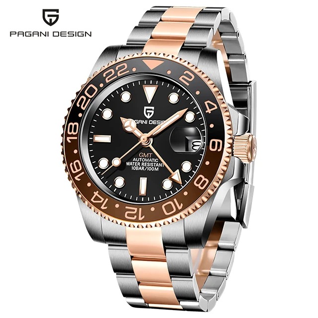 DESIGN V3 Version GMT Watches Men's Luxury Sapphire Automatic Mechanical Watch 40MM Stainless Steel Waterproof Watch