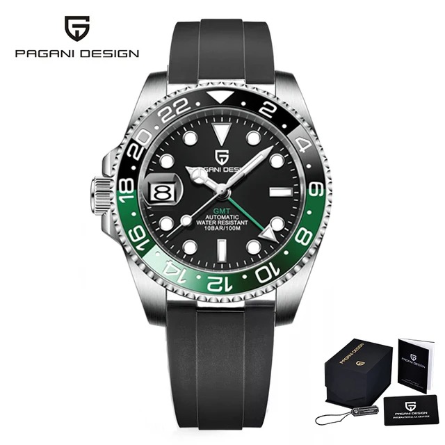 DESIGN V3 Version GMT Watches Men's Luxury Sapphire Automatic Mechanical Watch 40MM Stainless Steel Waterproof Watch