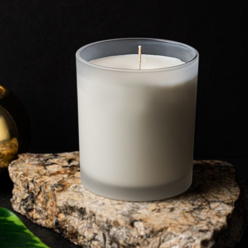 Frosted Glass Scented Candle
