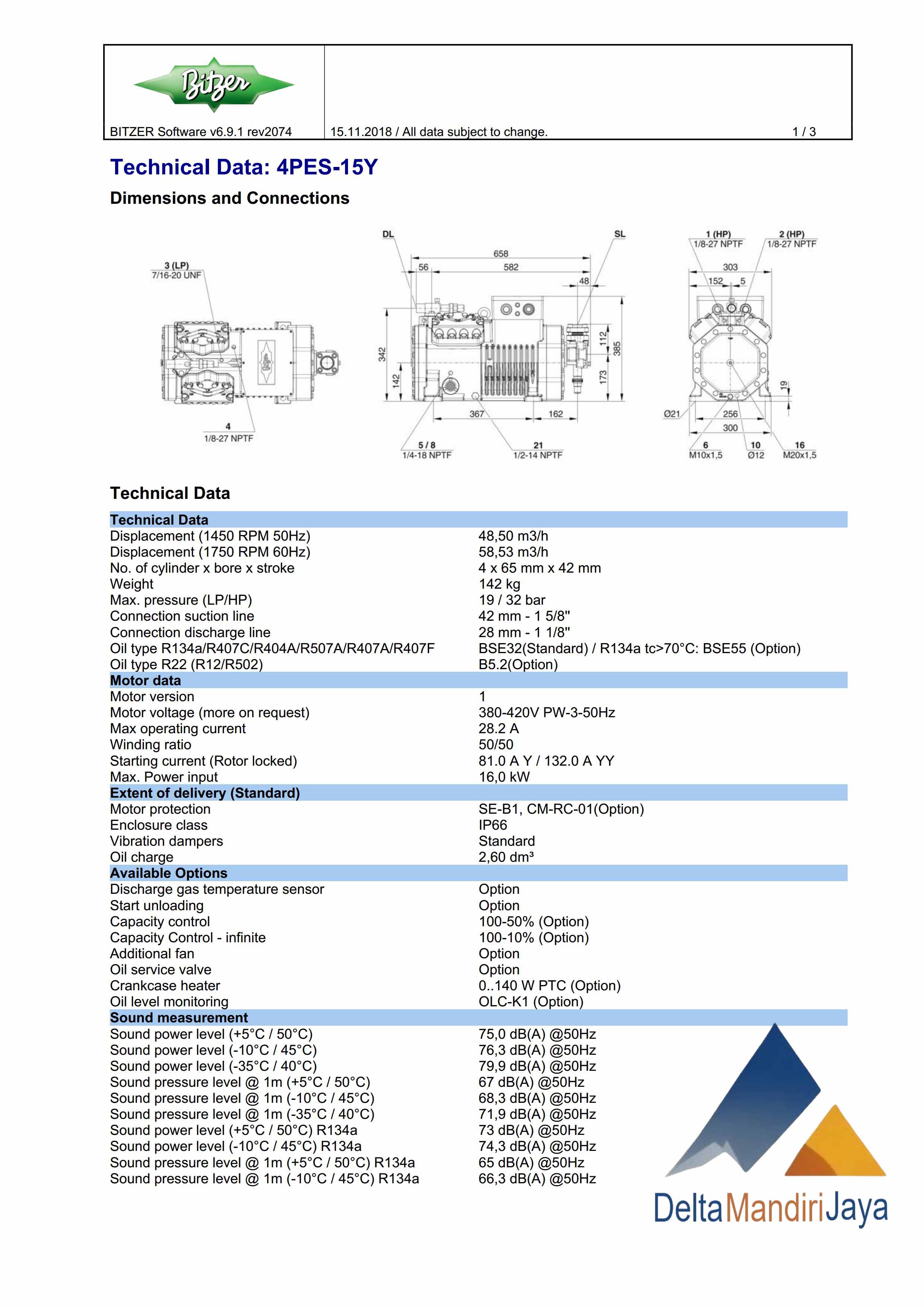 Kompresor Bitzer 4PES-15Y