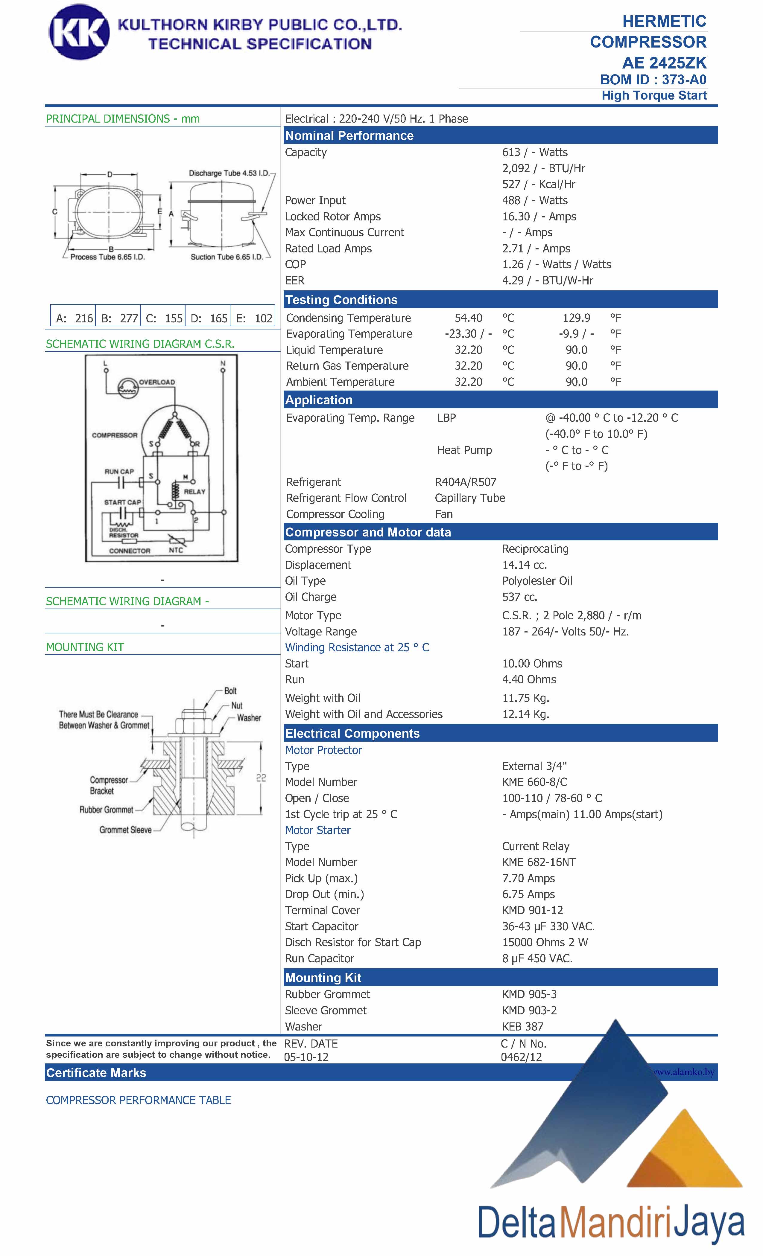 Kompresor Kulthorn AE 2425ZK