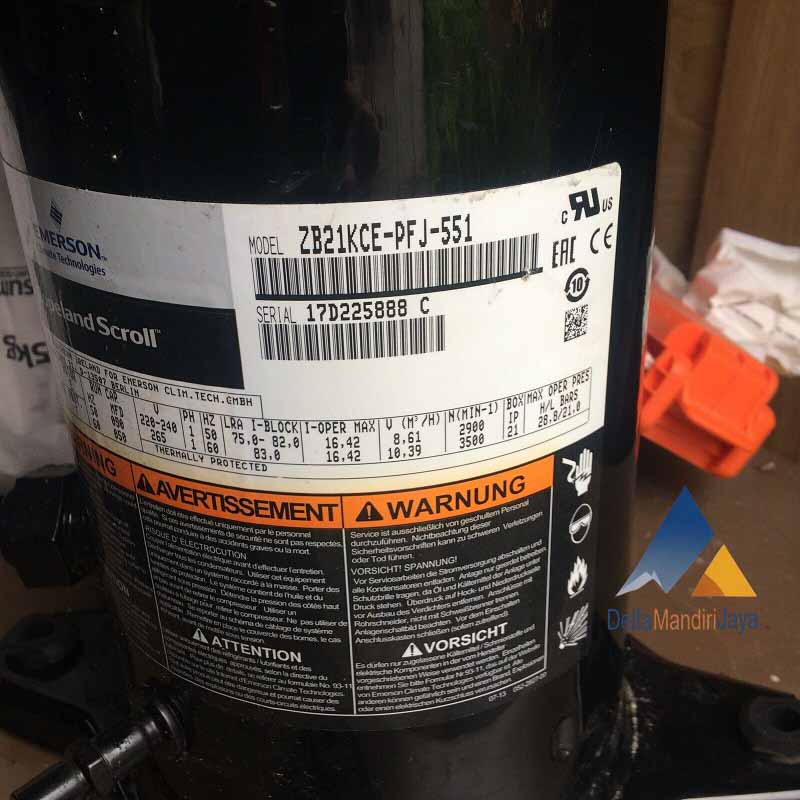 Compressor Emerson ZB21KCE-PFJ-551