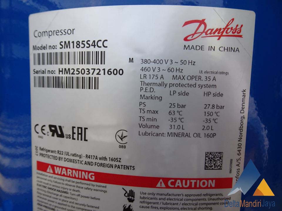 Kompresor Danfoss SM185S4CC