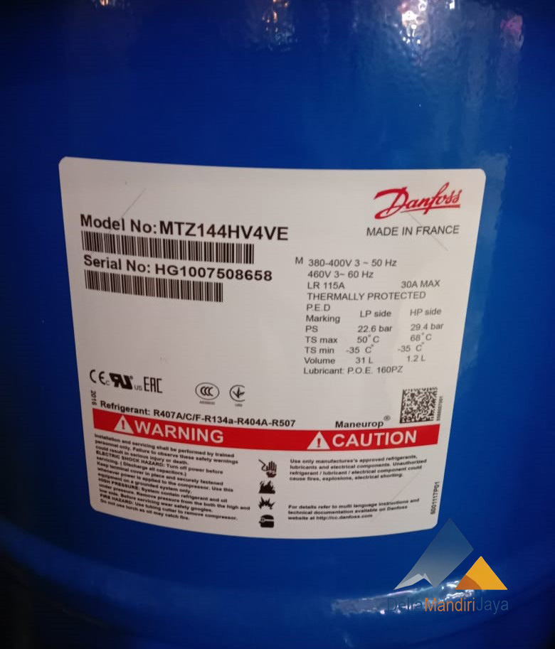 Kompresor Danfoss MTZ144HV4VE