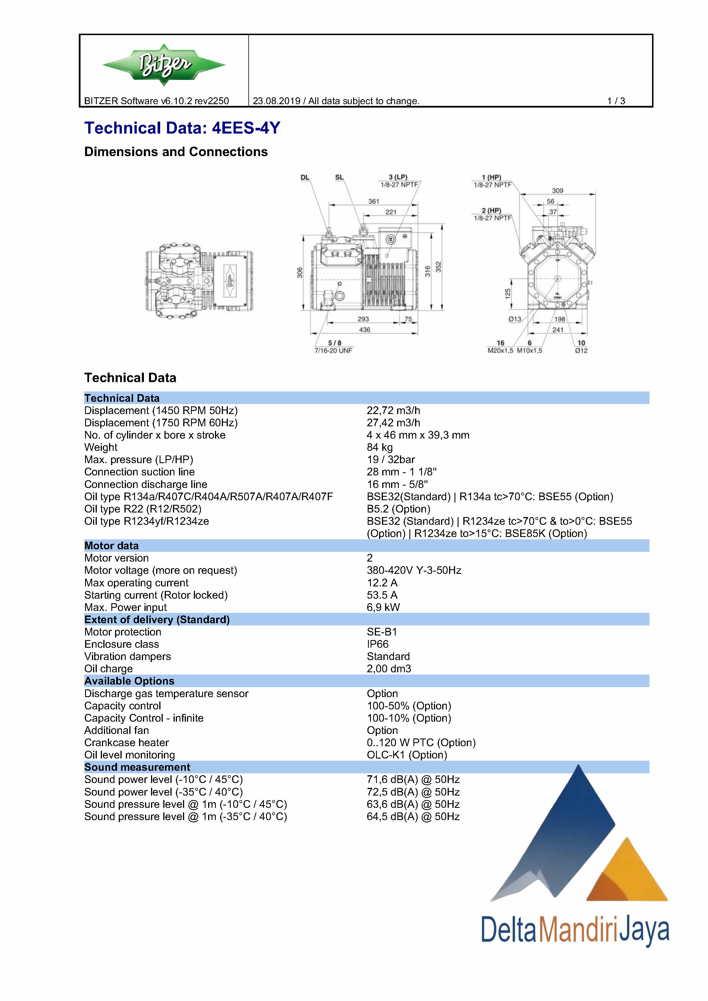 Kompresor Bitzer 4EES-4Y-40S