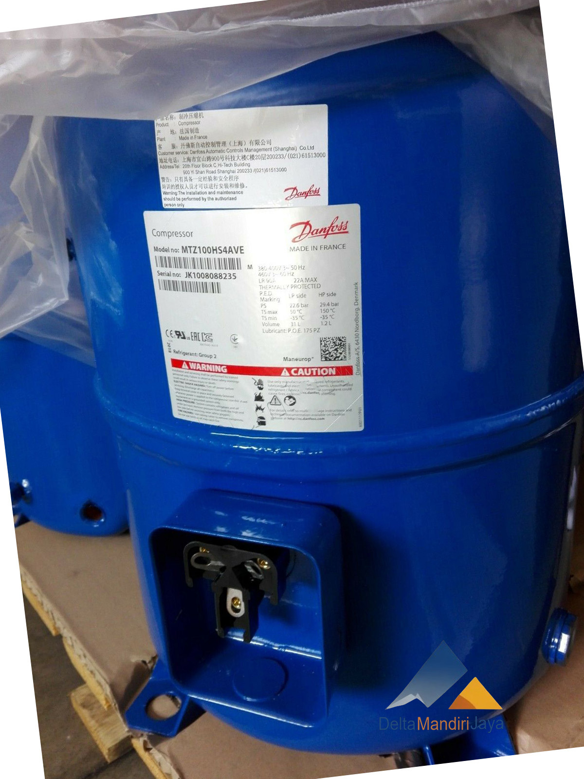 Kompresor Danfoss MTZ100HS4AVE