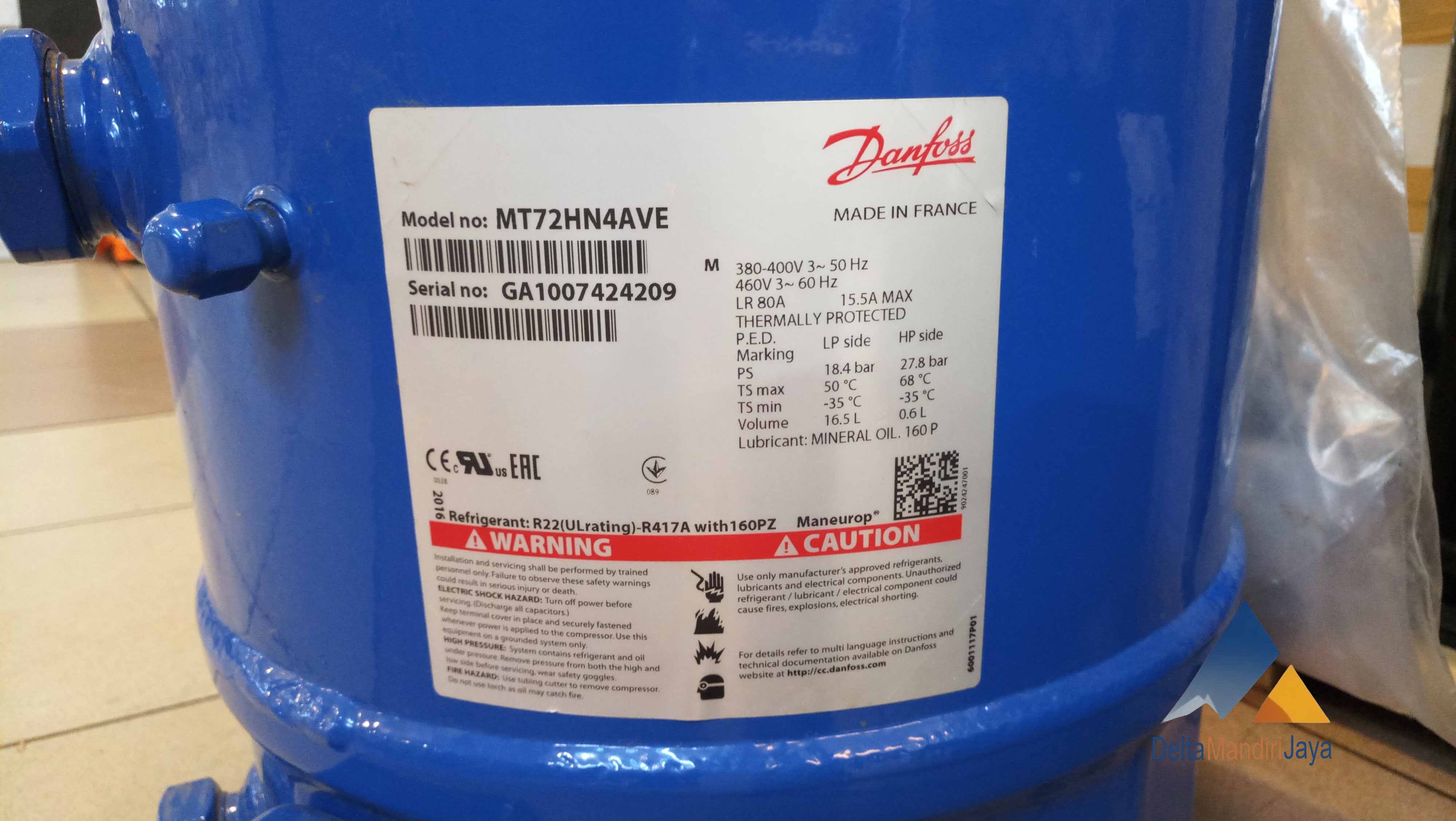 Kompresor Danfoss MT72HN4AVE