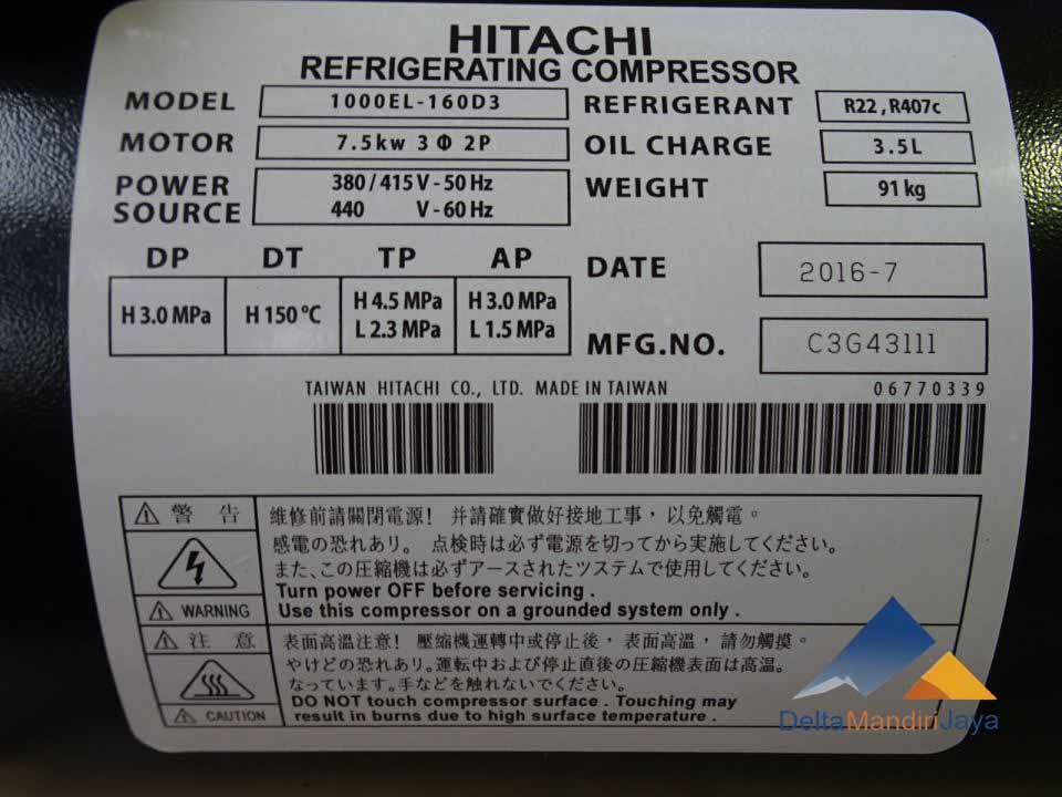 Hitachi Compressor 1000EL-160D3