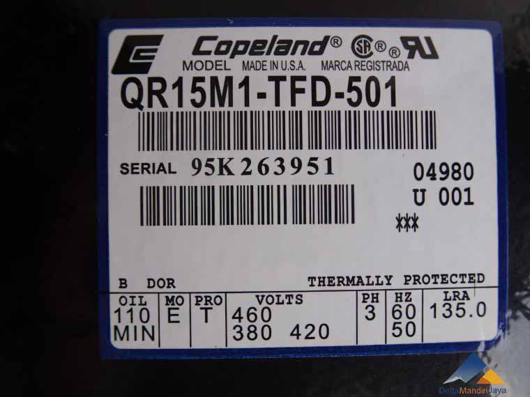 Kompressor Copeland QR15M1-TFD-501
