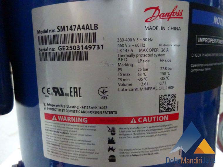 Kompresor Danfoss SM147A4ALB