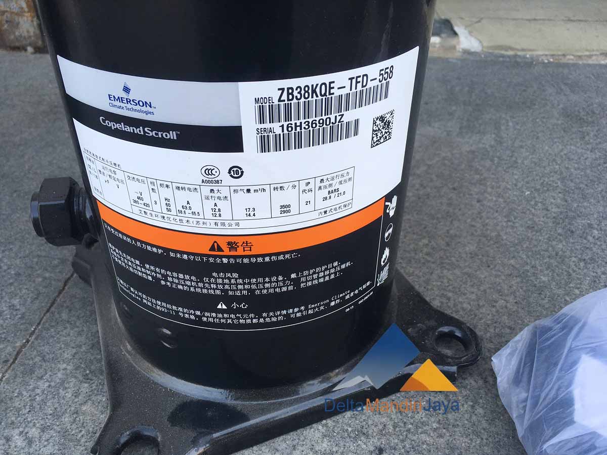 Compressor Copeland Scroll ZB38KQE-TFD-558