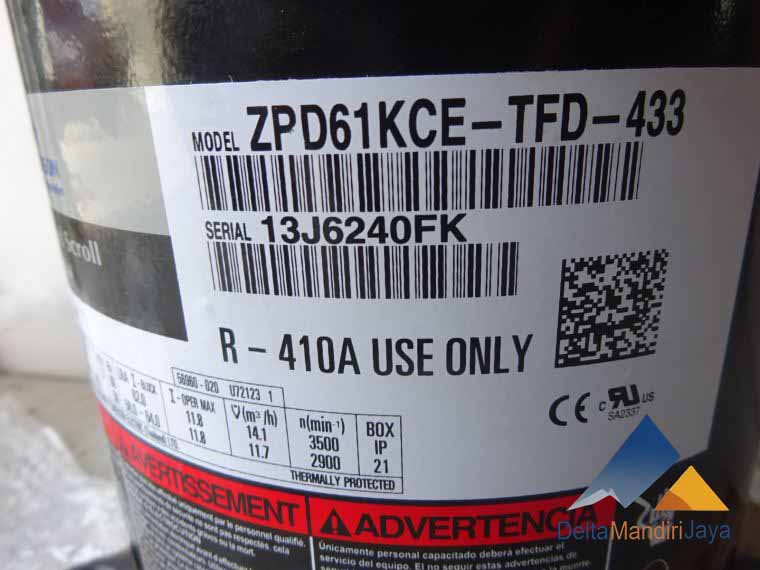 Compressor Copeland ZPD61KCE-TFD-433