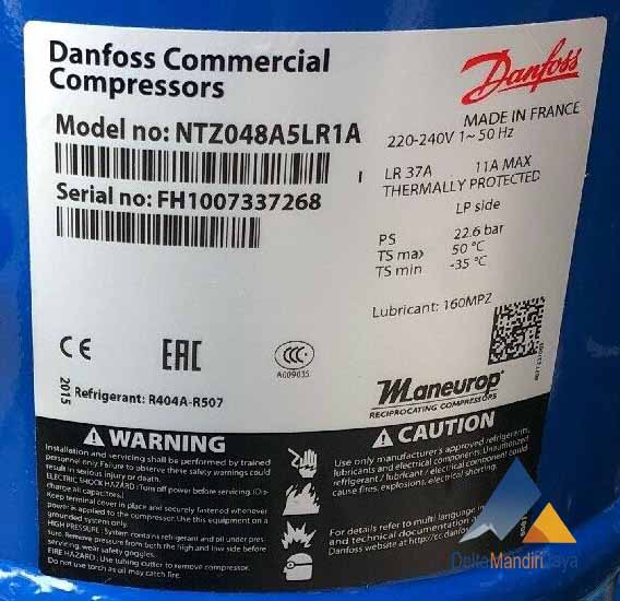 Kompresor danfoss NTZ048A5LR1A
