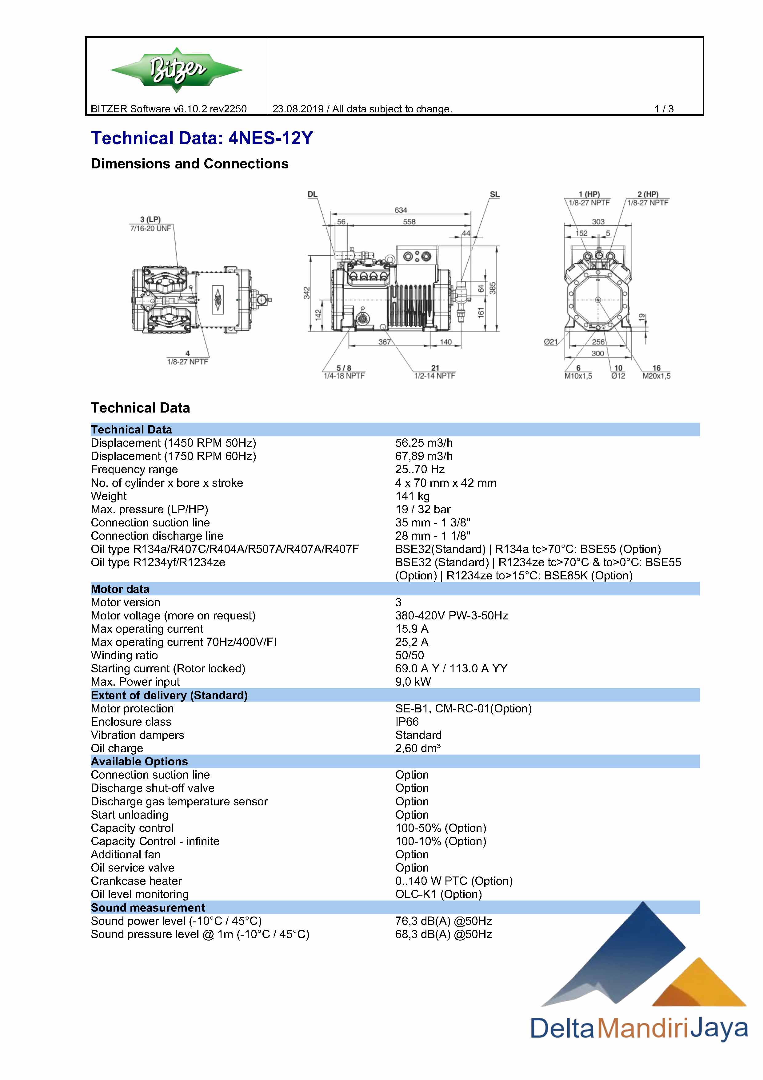 Kompresor Bitzer 4NES-12Y