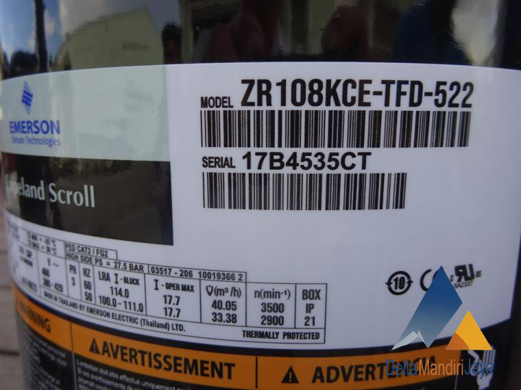 Compressor ZR108KCE-TFD-522